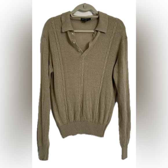 Halston Other - Halston Tan Knit Medium Sweater